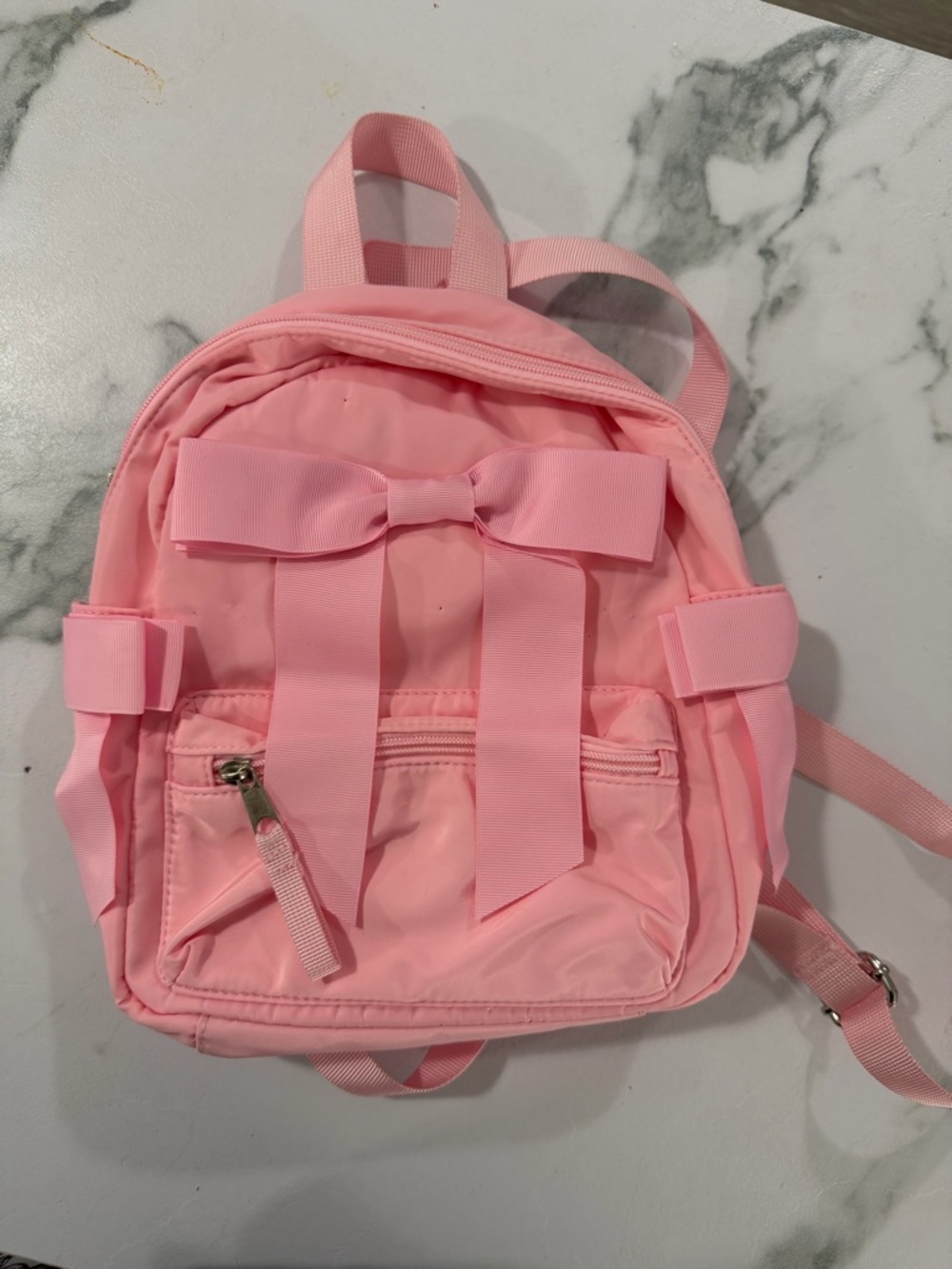 Pink Bow Backpack